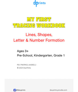 Printable Preschool, Kindergarten, Grade 1: Line, Shapes, Letter & Number formation - A to Z and 1 to 10
